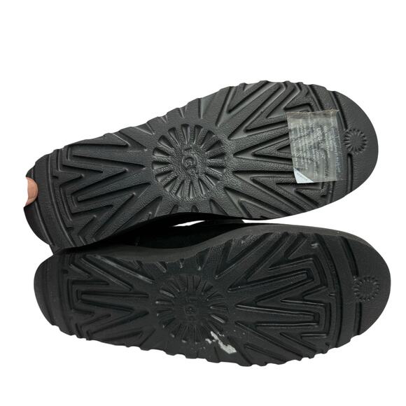 UGG Classic Mini Boots sz 6 Bow Tie Back Shearling Suede NEW #M146 - Picture 6 of 8